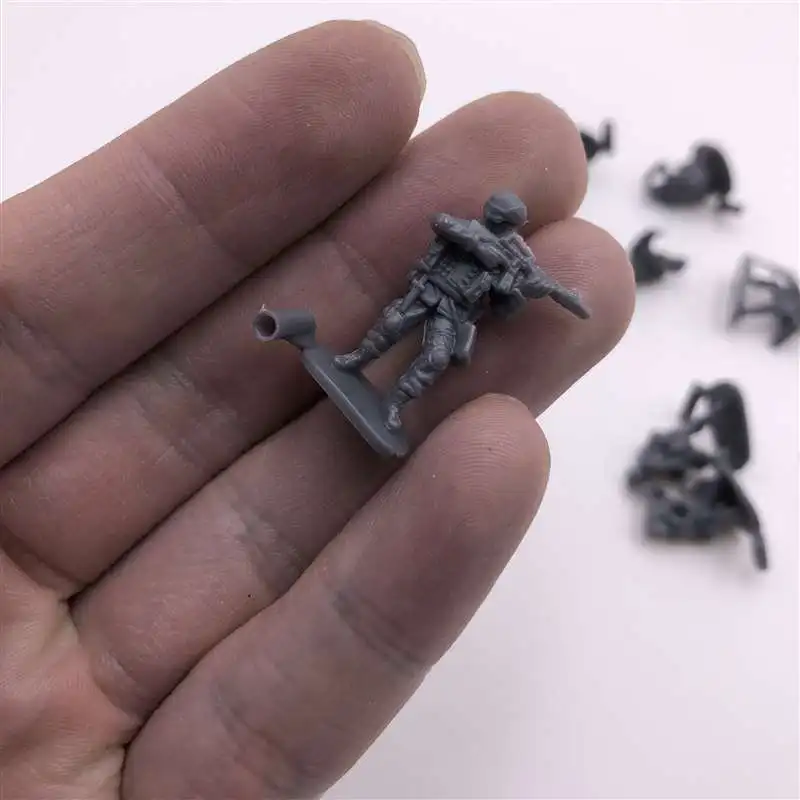 12 шт./лот 1: 72 4D сборный солдат пластиковый маленький солдат различной формы песок настольная модель игрушки