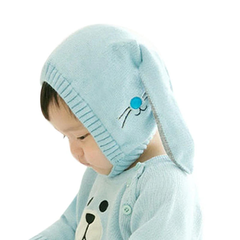 Newborn Lovely Rabbit Boys Cap Baby Girls Hat Winter Accessories Beanie Warm Photography Ears Hats For Props | Детская одежда и