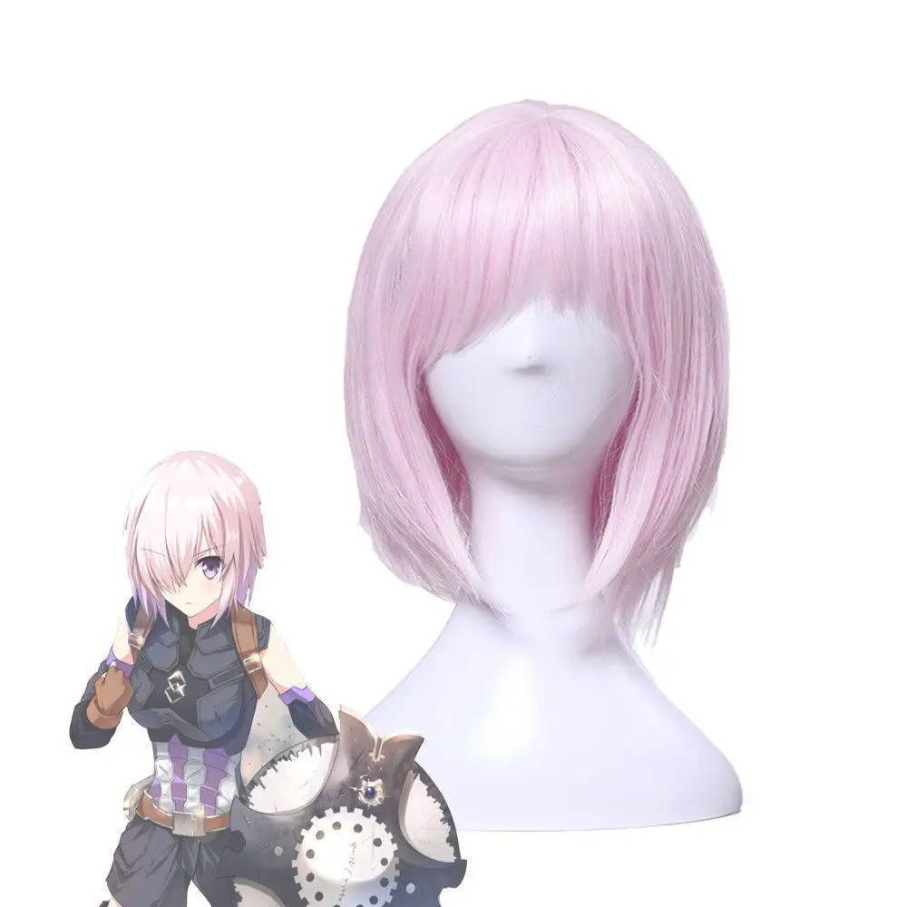 Парик для косплея Game Fate Grand Order Mash Kyrielight термостойкие искусственные волосы