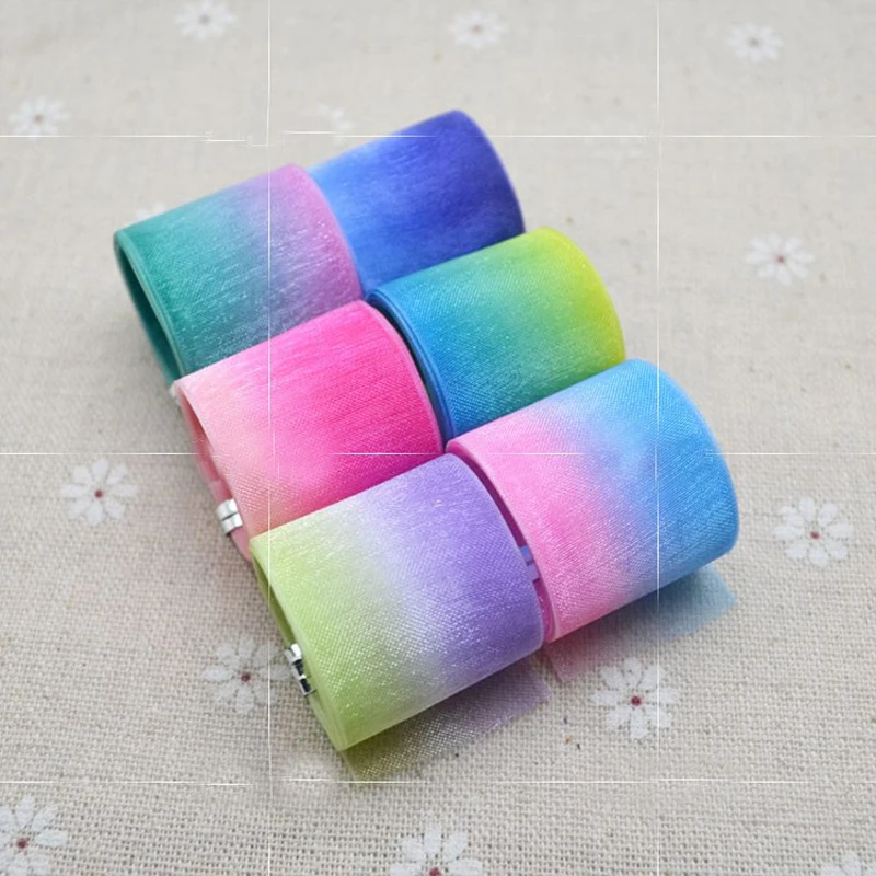 Лента для волос YY DIY Pretty 6 метров набор печатных лент с градиентом | Дом и сад