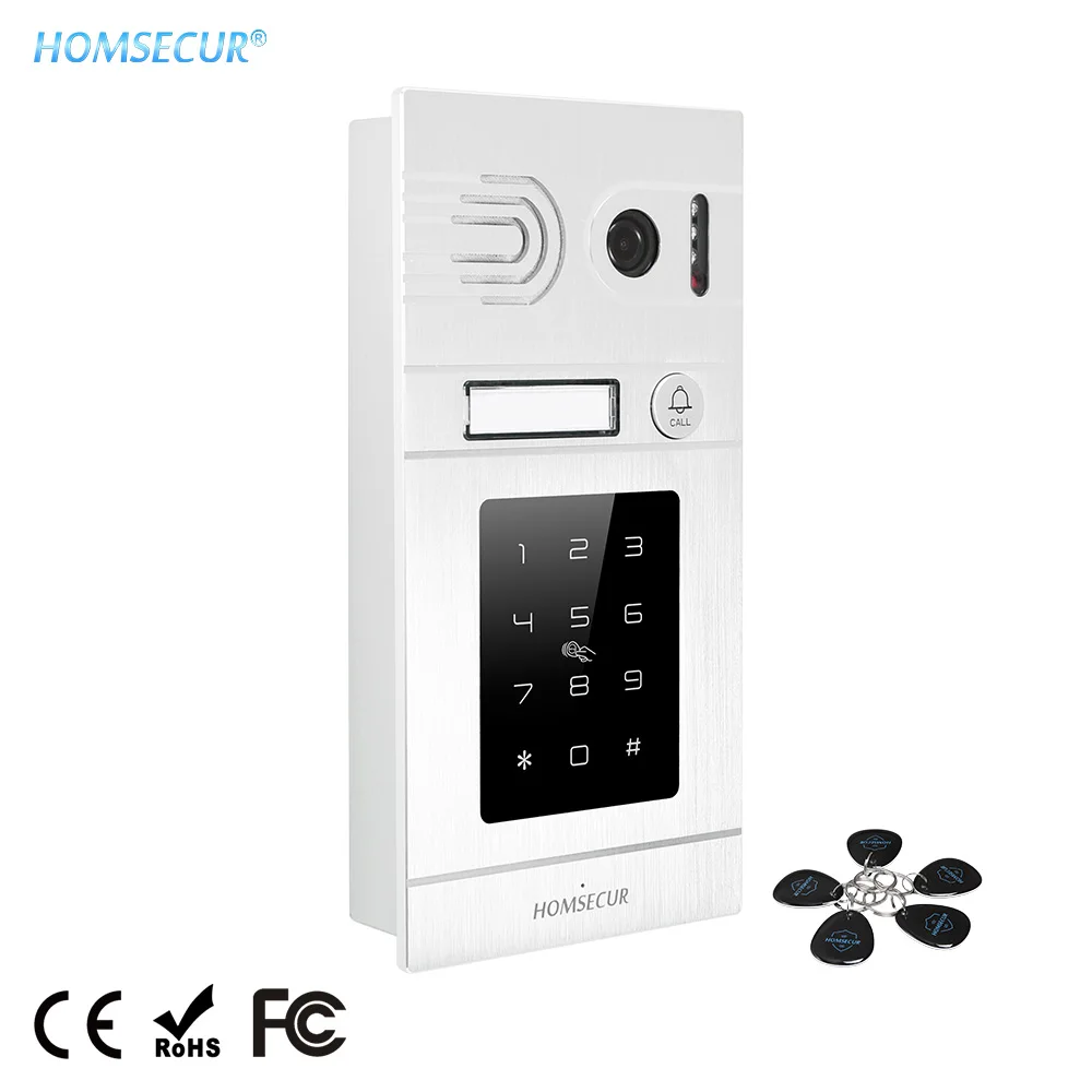 HOMSECUR Открытый камера блок с паролем клавиатуры + 5 шт. IC брелок 1.3MP BC071HD S для HDK