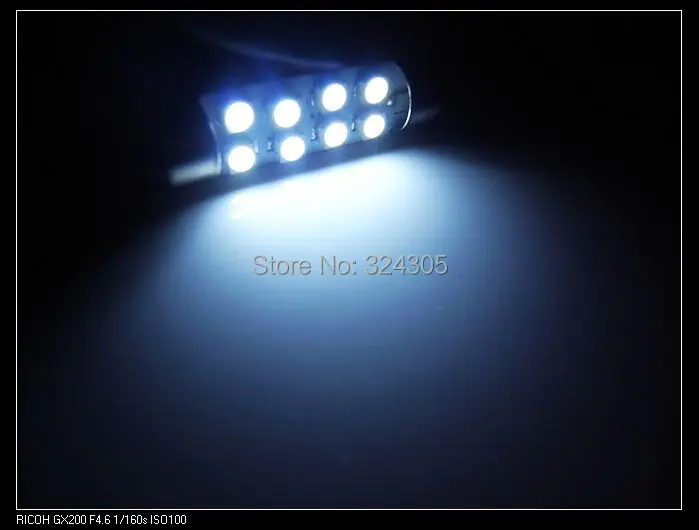 500X41 мм 1210 8 LED Автомобильный интерьер 3528 SMD свет белый Festoon номерной знак лампа