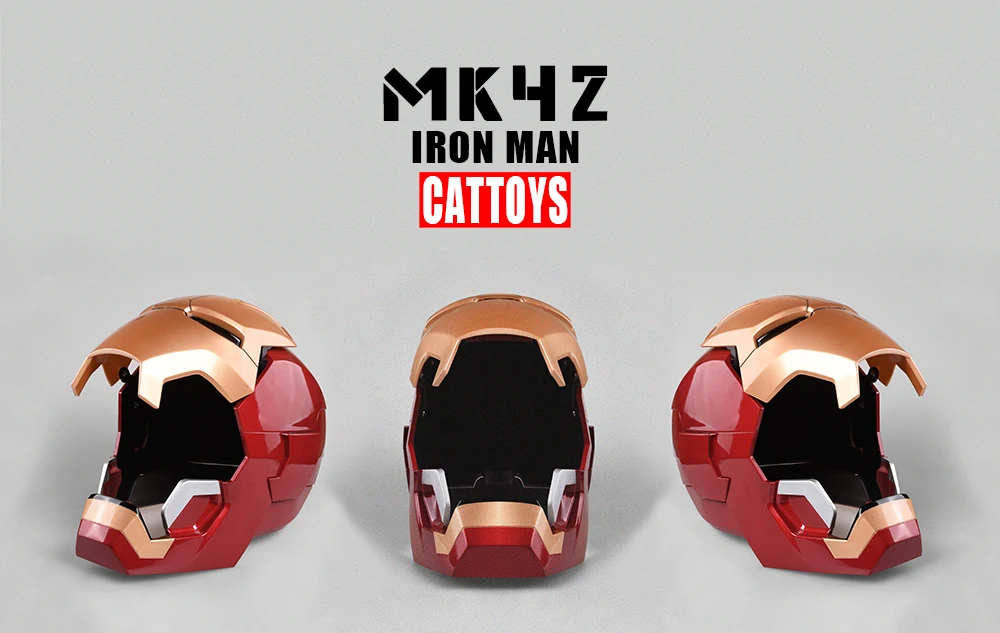 CATTOYS Железный человек MK42 шлем маски для Косплей светодиодный осветительный 1:1