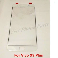 10PCS/lot White Black Gold For Vivo X9 Plus  Front Glass Touch Screen Panel Mobile Phone Replacement Parts