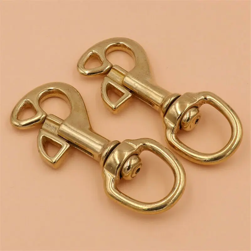 Цельный латунный спусковой крючок рым-болт с поворотной проушиной карабин для