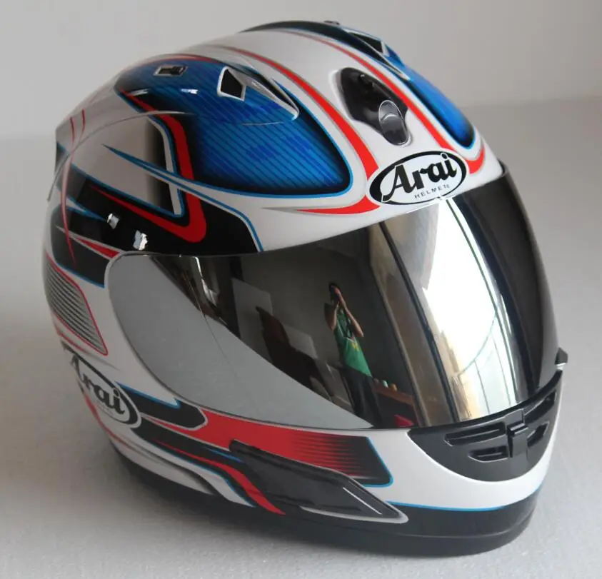 Шлем arai Rx7-Японии Топ RR5 Педро moto rcycle шлем гоночный шлем полный уход за кожей лица capacete moto rcycle, Capacete moto шлем - Цвет: Silver lenses-1