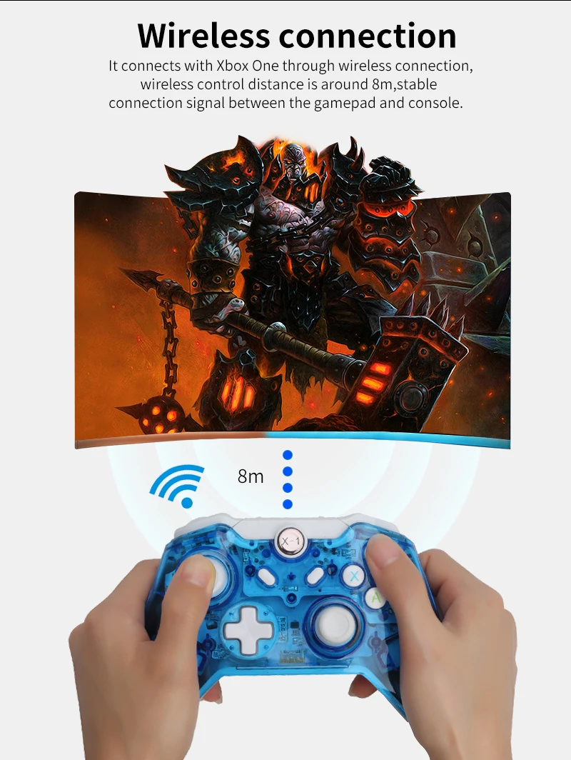 WUIYBN беспроводной игровой контроллер Bluetooth Джойстик для microsoft геймпад Xbox One компьютерный ПК