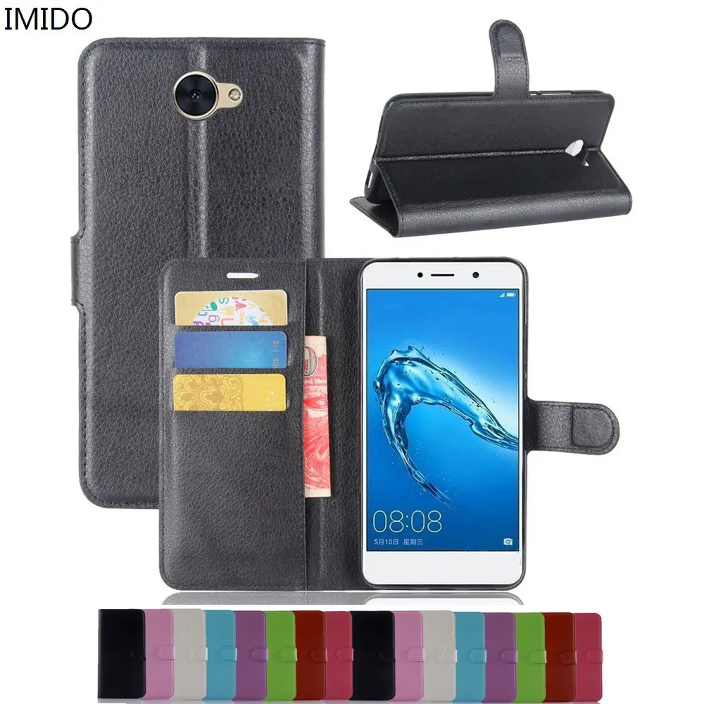 Портмоне imido стенд флип чехол для huawei Y7 Y 7 TRT LX1 LX2 LX3 5 дюймов из искусственной кожи