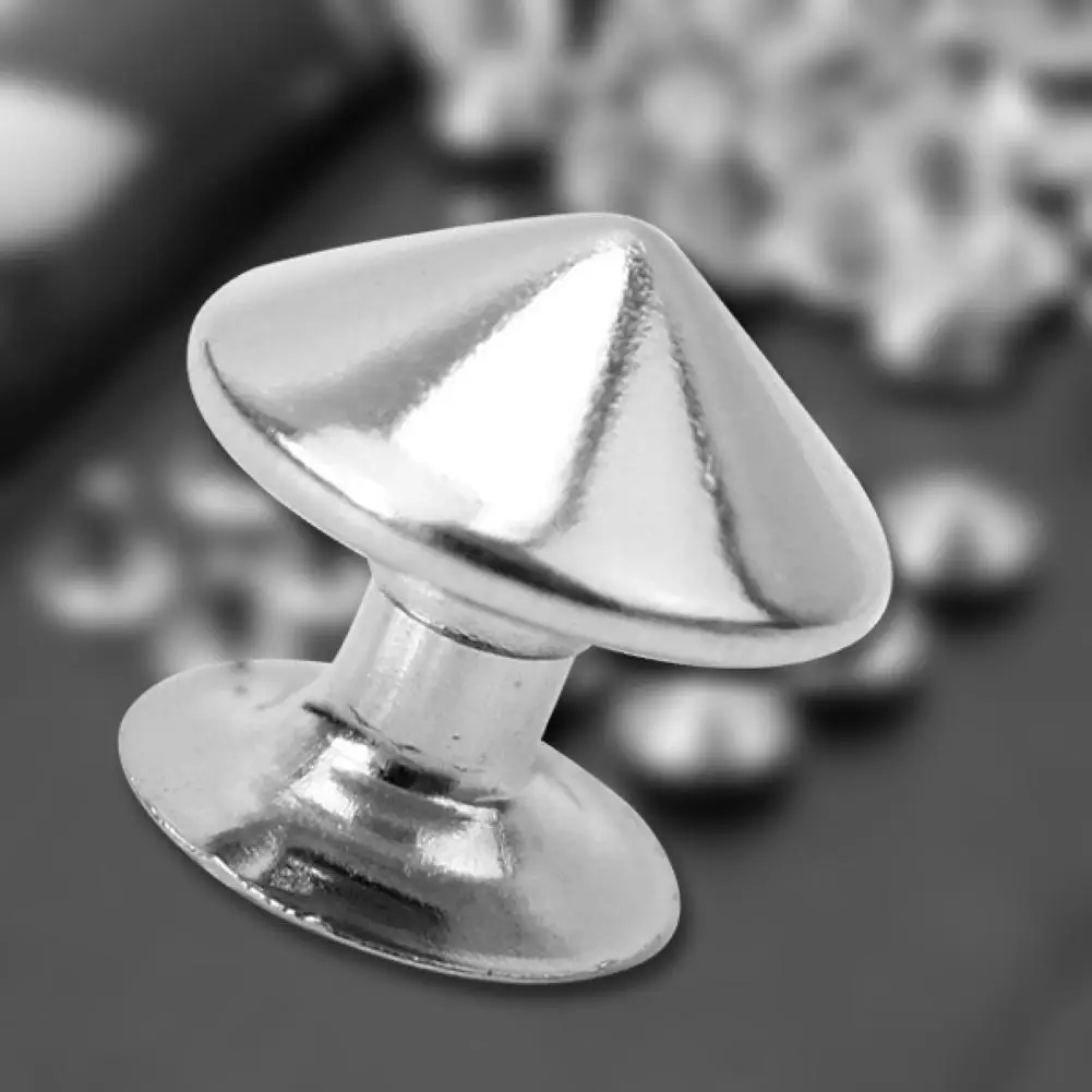 Шпильки и шипы 10 мм для одежды серебряные штифты в стиле панк рок заклепки