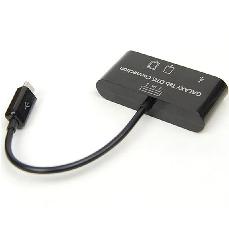 Черный адаптер для чтения карт памяти SD MMC TF 3 в 1|tf card reader adapter|card adaptercard |