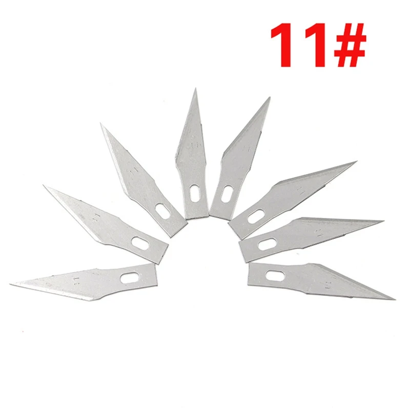 8 шт./11 # Лот нож для резьбы из нержавеющей стали лезвие по дереву режущие лезвия