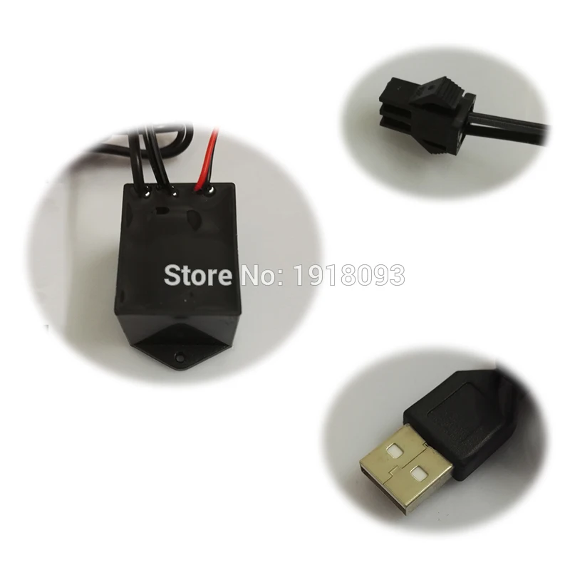 Горячая DC5V USB привод праздничное освещение EL инвертор/EL конвертер/EL аксессуары для водителя светодиодный неоновый светящийся вечерние принадлежности