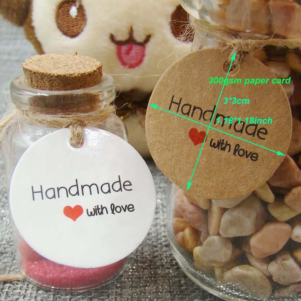 1 18 дюймовые белые/крафт бумажные бирки со склада 100 шт. ручной работы с любимой