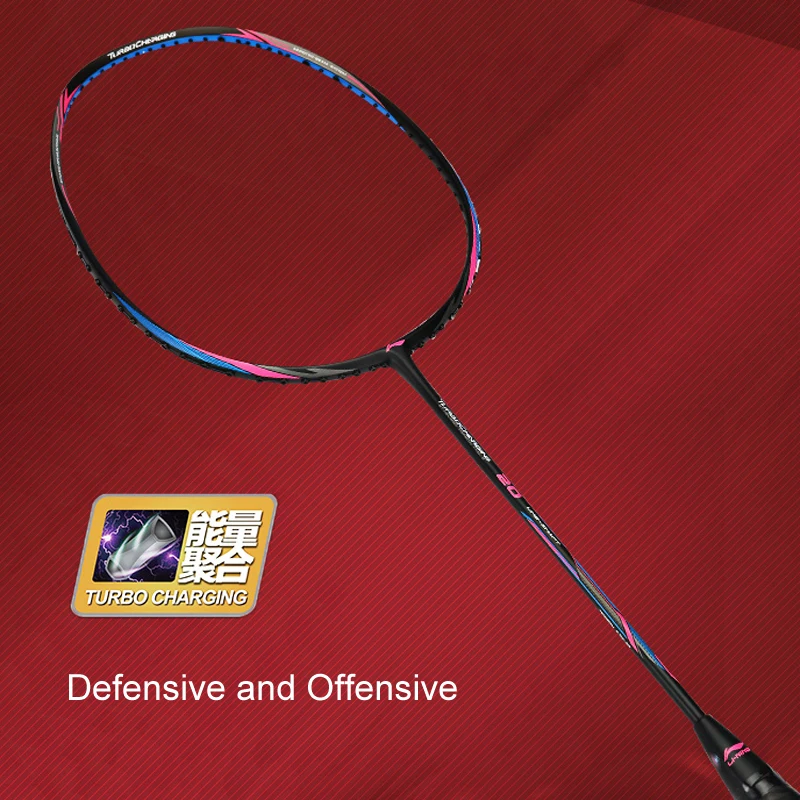 Li Ning турбо зарядка 20 ракеток для бадминтона Спортивная одна ракетка без веревки