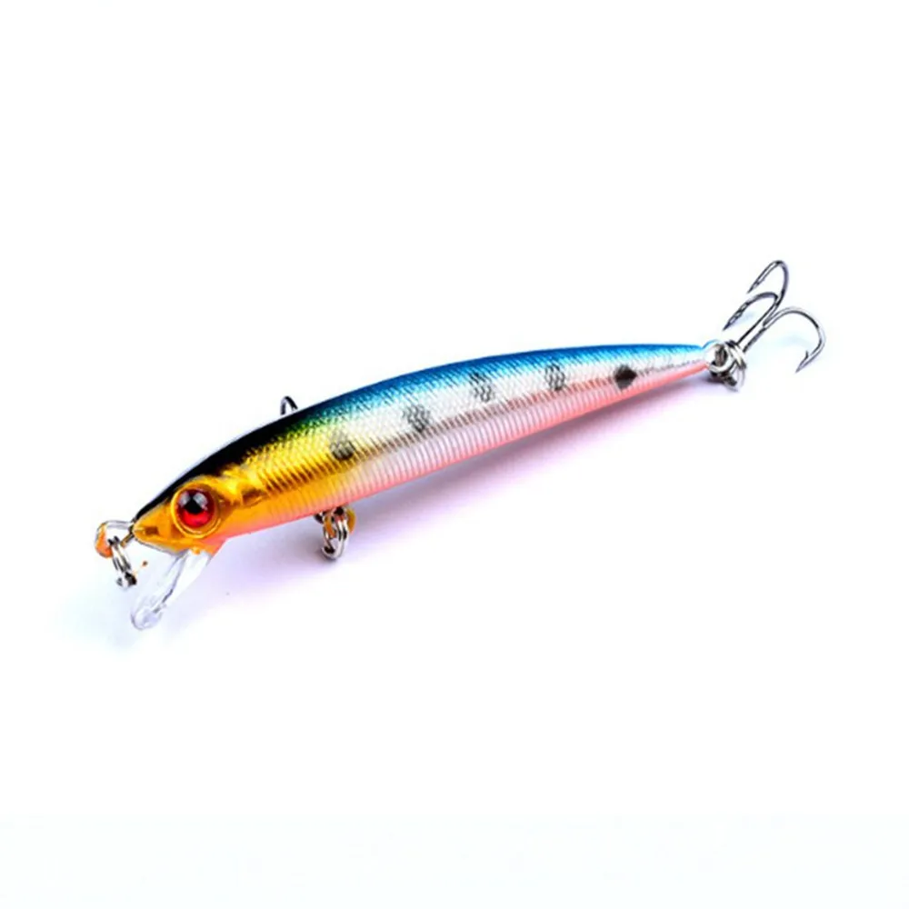 1 шт 9 см 6 2 г Minnow приманки для ловли рыбы пластиковые воблеры и крутящиеся 3D глаза