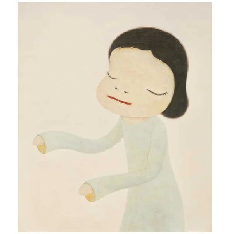 Ручная роспись мультфильм картина Yoshitomo Nara Sleepwalking куклы холст Художественная