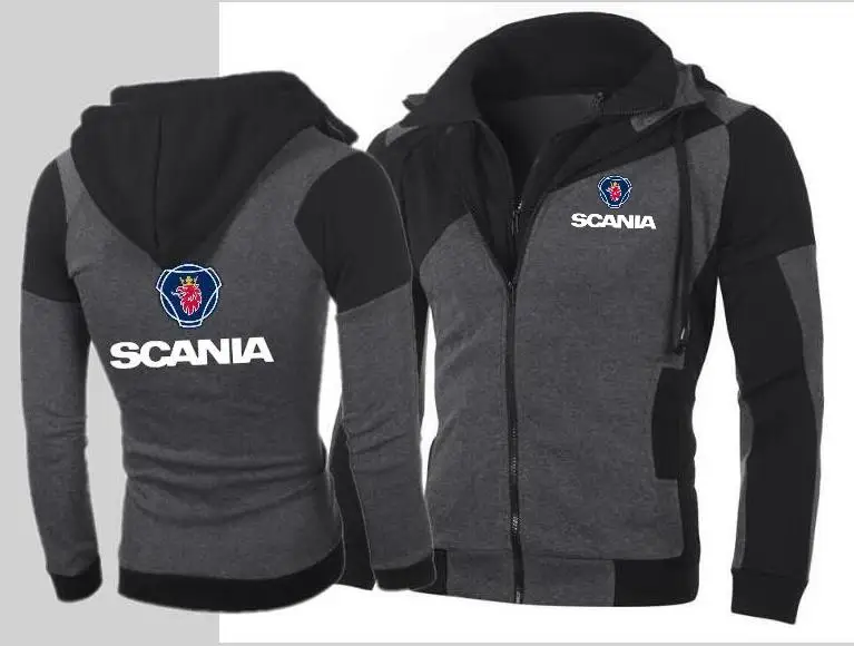 Лидер продаж SCANIA модные для мужчин Тонкий Осень и зима двойная молния кардиган с