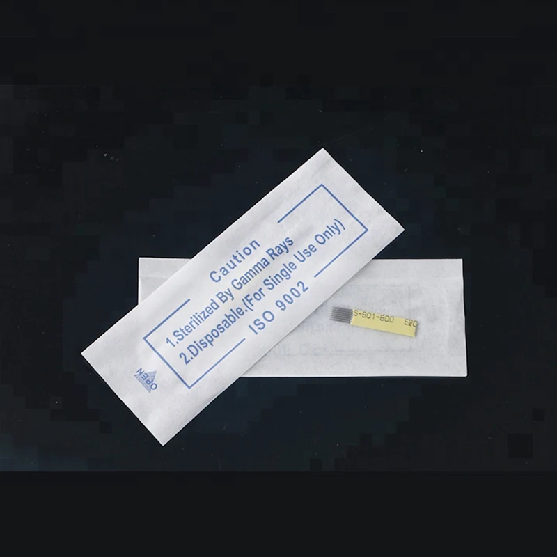 200 шт. 9/15/17/19/21 Pin микроблейдинг Наложение теней лезвие для татуажа иглы с двойным рядом камней проводка туман и бровей губ иглы для ручка-держатель игл