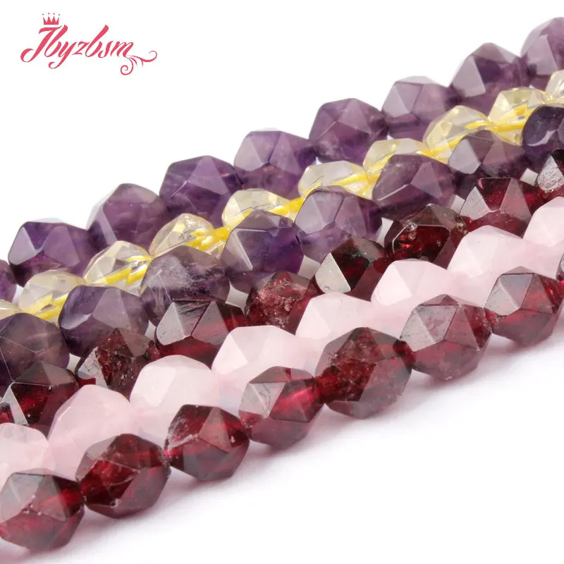 Натуральные кварцевые бусины 6 мм граненые квадратные кристаллы кубический