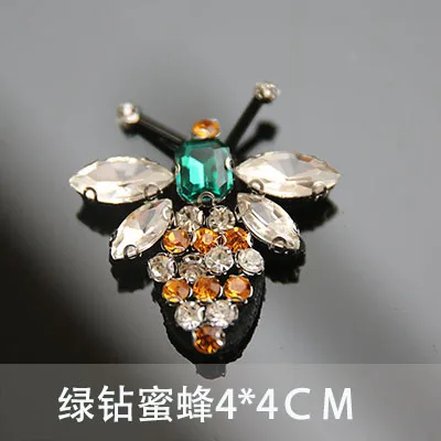 3D нашивки ручной работы стразы вышитые бисером для одежды пчела стрекоза|beaded