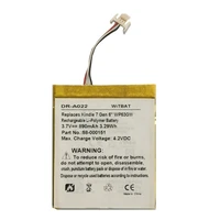 new battery for amazon kindle 7 7th generation e book e reader li polymer rechargeable accumulator replacement 3 7v