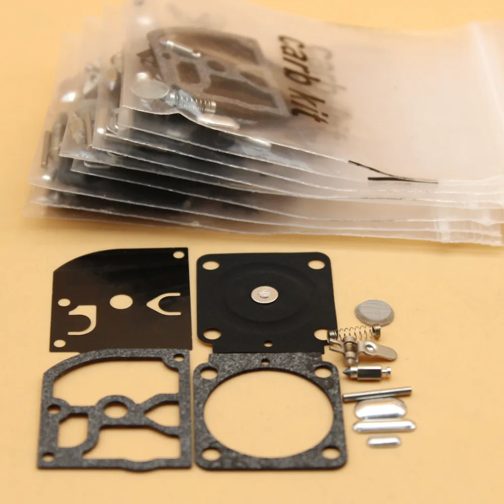 10Kit/lot Карбюратор Ремонтный комплект для STIHL FS38 FS55 FS120 FS200 FS250 FS300 FS350 триммер SH55 SH85 BG45 BG46 BG65 BG85 нагнетателя воздуха