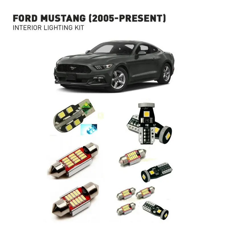 Светодиодные внутренние фары для Ford mustang 2005 gift 8 шт. светодиодные автомобилей