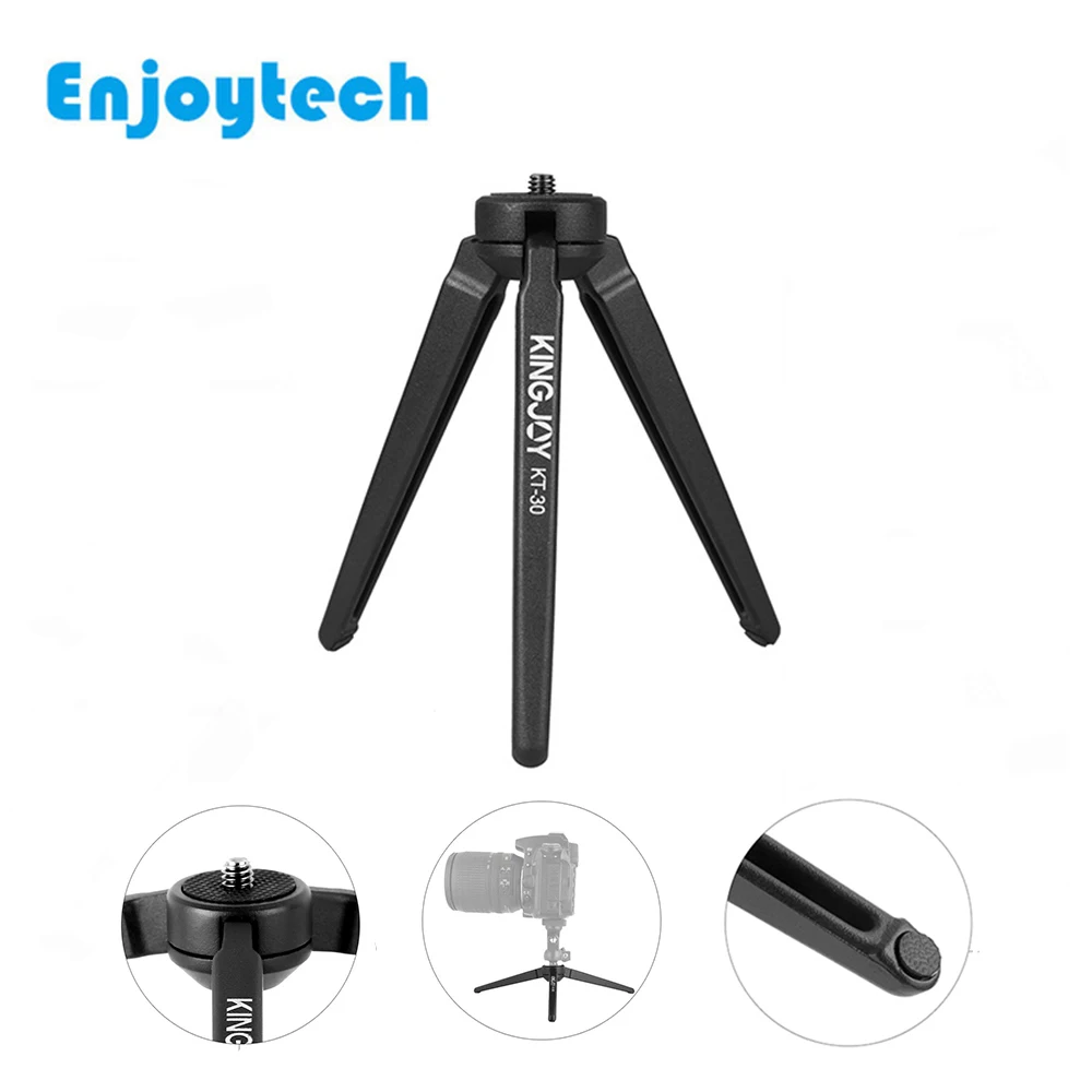 

Kingjoy Aluminum Tabletop Tripod Mini Lightweight Portable Tripod for Phone for Xiaomi Huawei Sumsang Mini Tripod for Camera