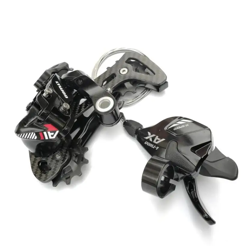 LTWOO MAT1 1X11 speed Groupset Shifter 11 задний переключатель скорости карбоновый кронштейн совместимый 52T Кассета для Shimano XT SRAM 11 S - Цвет: Черный