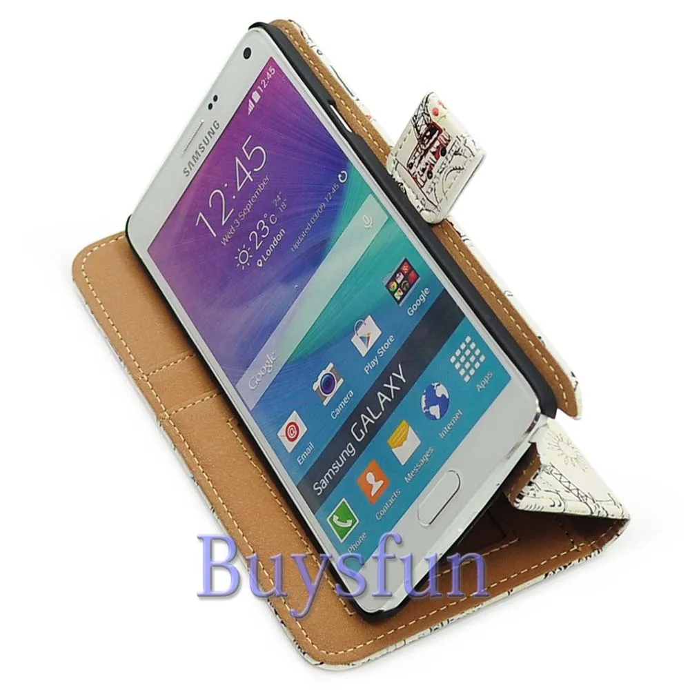 Bcov Париж Башня Автобус Кожаный Бумажник Чехол Для Samsung Galaxy S6 Край + 103019591 |