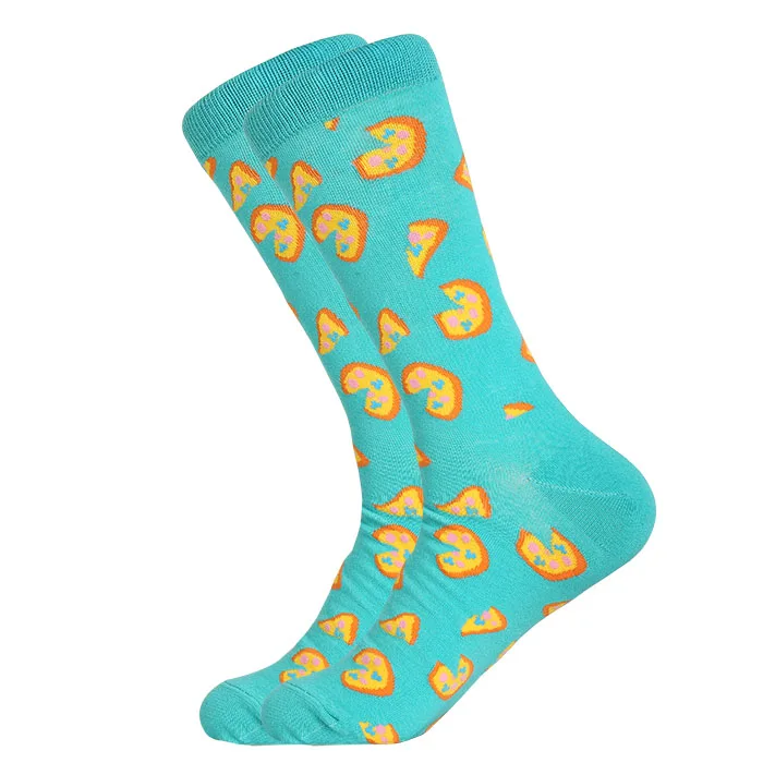 LETSBUY мужские хлопковые носки цветные длинные носки мужские женские подарочные носки Харадзюку С Рисунком цветное Повседневное платье, носки - Цвет: 1807C