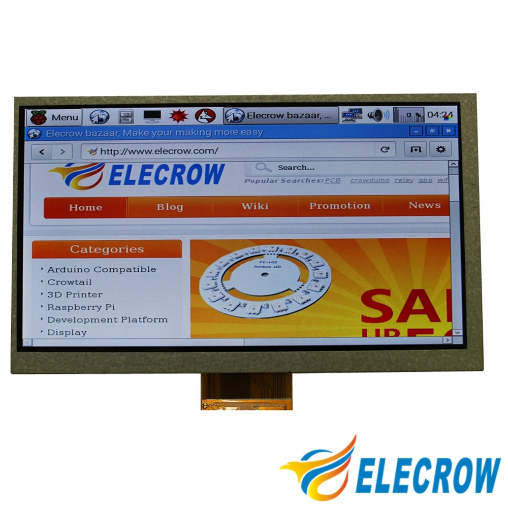 ЖК модуль Elecrow Raspberry Pi 3 7 дюймов 800x480 HDMI интерфейс dots цветной TFT дисплей для Banana Pi|color