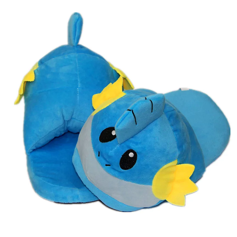 Аниме XY Pokeball Pikachu Mudkip Psyduck Gengar Snorlax Sylveon плюшевые зимние комнатные тапочки peluche плюшевые куклы для женщин и мужчин