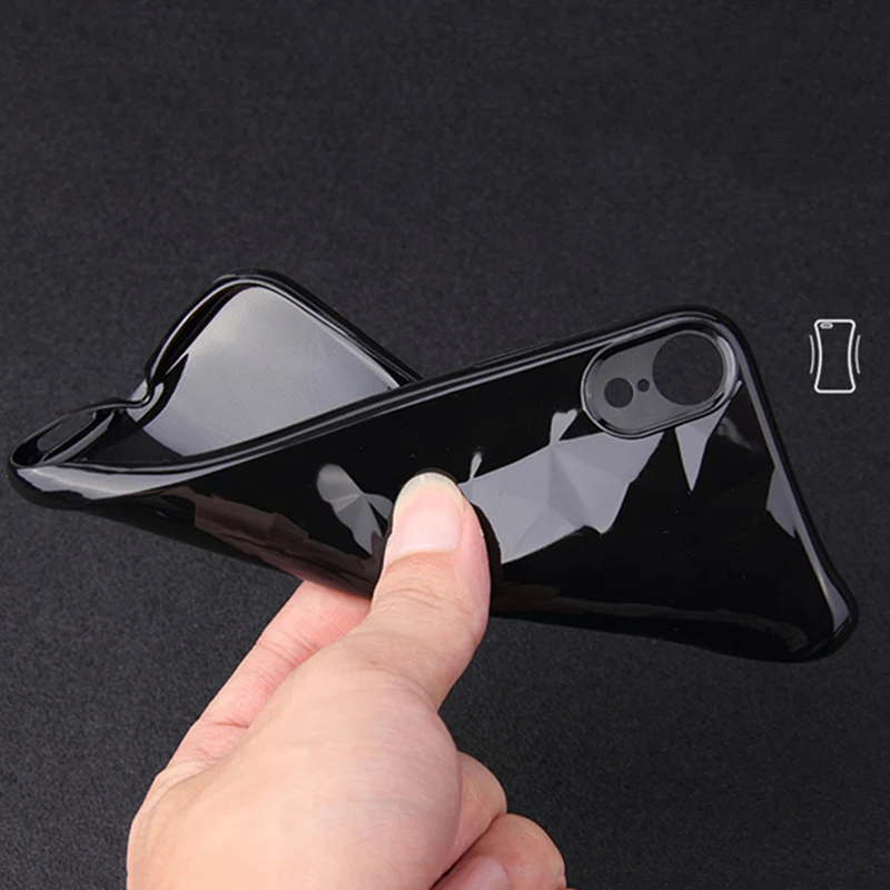 Чехол ACCNIC из ТПУ с 3D бриллиантами для iPhone 6 6s 7 8 Plus X геометрической защитой от