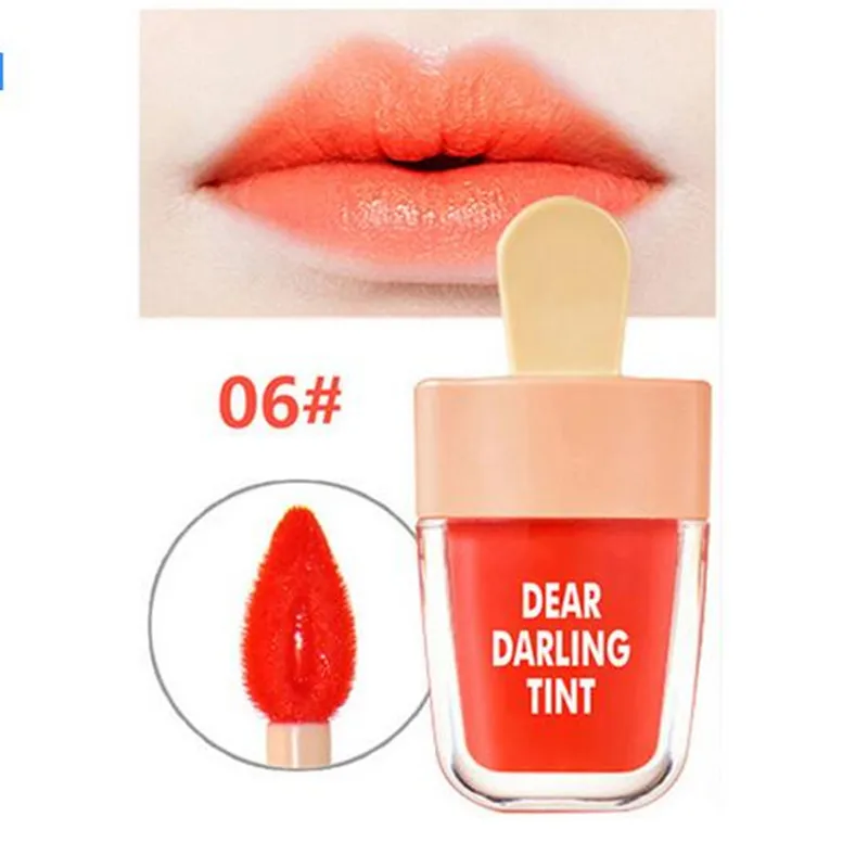Ново Марка Мода мороженое блеск для губ жидкая матовая Губная помада длительный