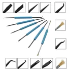 2018 6 шт.лот, вспомогательные инструменты для пайки из стали, набор инструментов для ремонта, электронные компоненты, сварочная, шлифовальная, чистящая щетка, инструменты