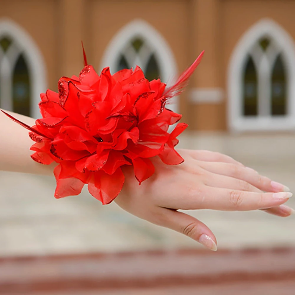 Зажим для волос oкюлолоу декоративные цветы на голову ручная работа свадебный