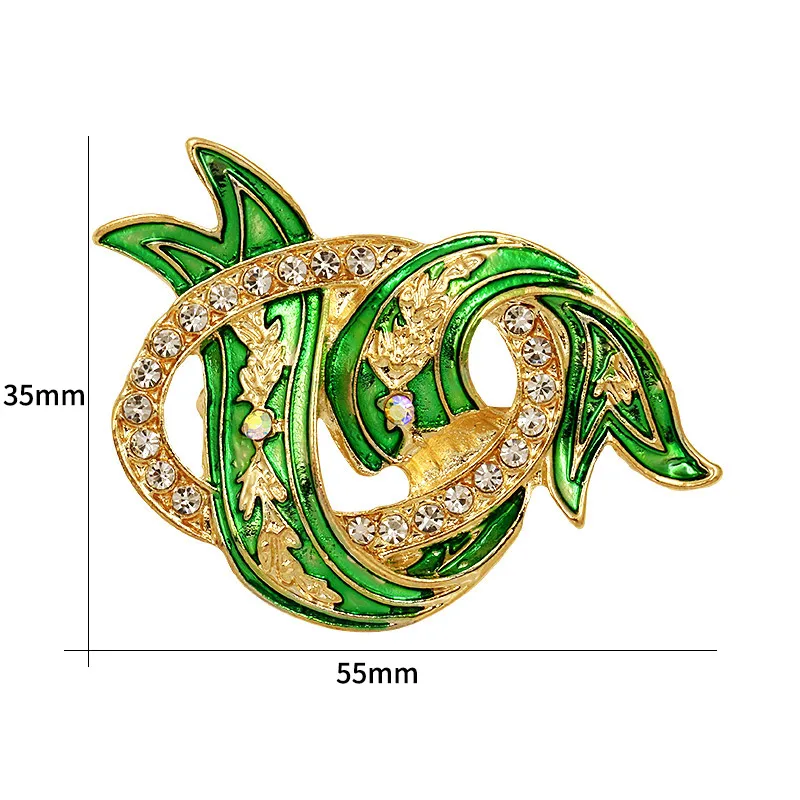 Baiduqiandu Новое поступление зеленый/красный/черный эмаль шпагат змеиные булавки и броши