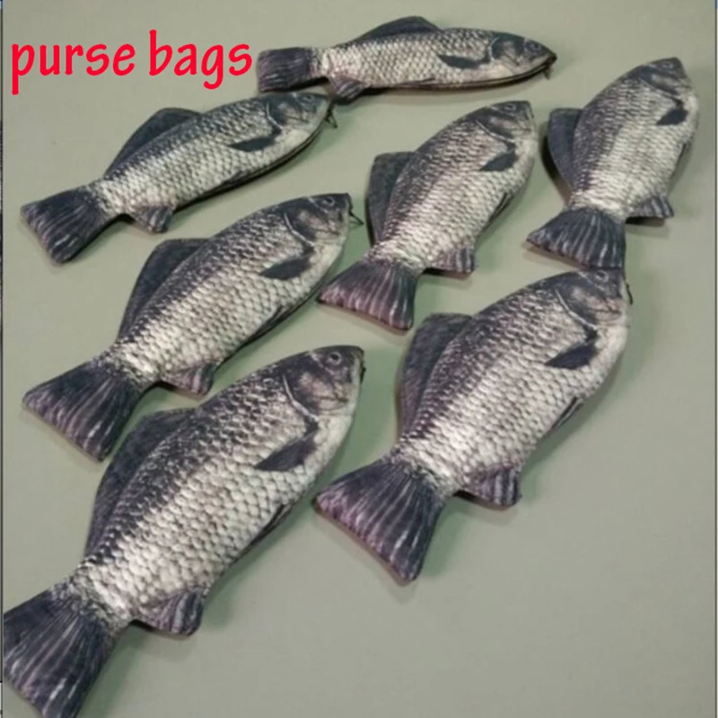 Мужчины женский общие кошельки портмоне формы рыбы кошелек creative конструктор для
