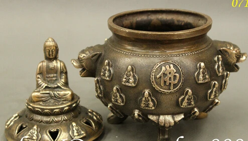 Быстрая доставка 6 &quotТибет буддийская из бронзы Будда Шакьямуни Статуэтка