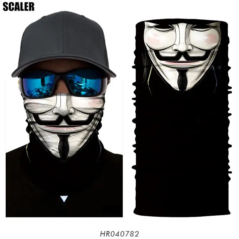 3D бесшовные бандана Buffe V для VENDETTA Cycle Балаклава на открытом воздухе кемпинги, велосипед, походы крюк шарф-лента мульти Волшебная бандана