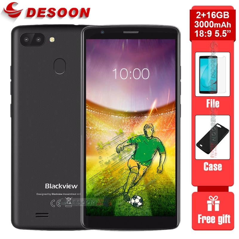 Blackview A20 pro смартфон с 5 дюймовым дисплеем процессором MT6739 ОЗУ 2 Гб ПЗУ 16 Android 8 1 Мп 4G