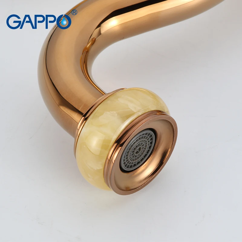 GAPPO Basin Faucet basin rose golden mixer taps waterfall bathroom shower faucets bath water Deck Mounted Faucets | Обустройство дома