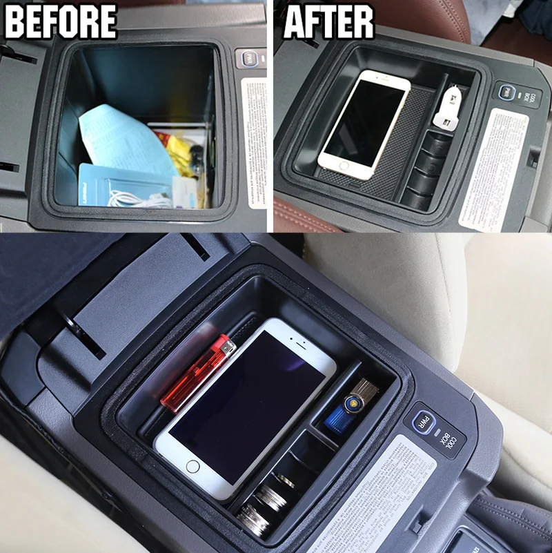 Armrest Storage Box For Toyota Land Cruiser Prado 2004-2016 2017 2018 Center Console Bin Glove Tray Holder Case Car Organizer | Автомобили