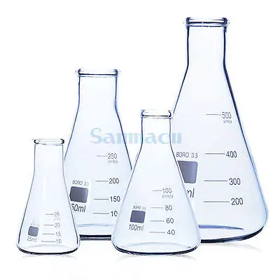 5000 мл коническая колба Erlenmeyer G3.3 лабораторные принадлежности из боросиликатного стекла
