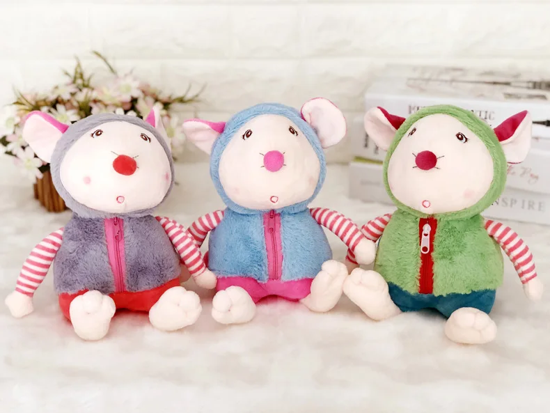 Новинка; милая кукла-Мышка Kawaii; мягкая плюшевая игрушка для сна; подарок на день рождения; украшение для девочки; комфортная Детская игрушка; 20 см