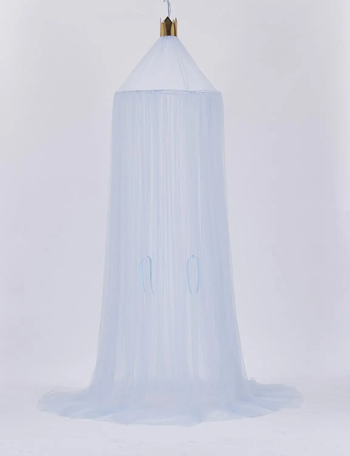light blue YUYU, детское постельное белье, москитная сетка, романтическая круглая кровать, москитная сетка, покрывало на кровать, подвесная купольная кровать, навес для детской спальни, ясли - Цвет: light blue