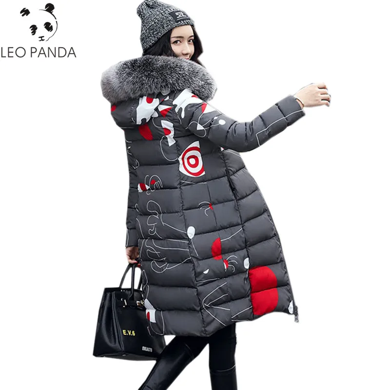 Зимнее двустороннее двухстороннее пальто женский пуховик с большим пушистым