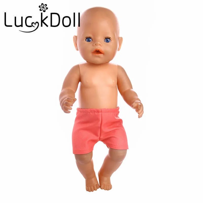 LUCKDOLL Модная Кукла шорты подходит 18 дюймов Американский 43 см детская кукла одежда аксессуары, игрушки для девочек, поколение, подарок на день рождения