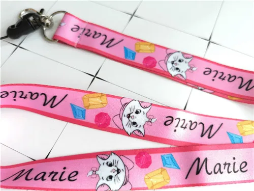 Новинка 1 шт. милые розовые кошки Marie Cat мультфильм сделай сам брелок значок ID